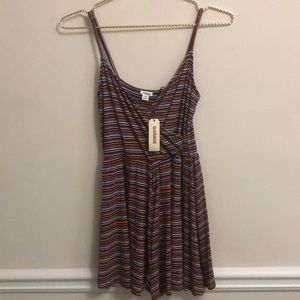 NWT GARAGE Stripped Romper